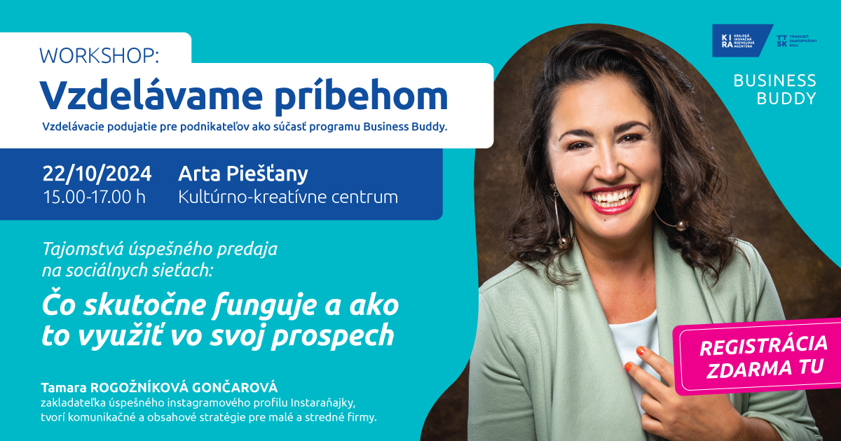 Workshop: Tajomstvá úspešného predaja na sociálnych sieťach: Čo skutočne funguje a ako to využiť