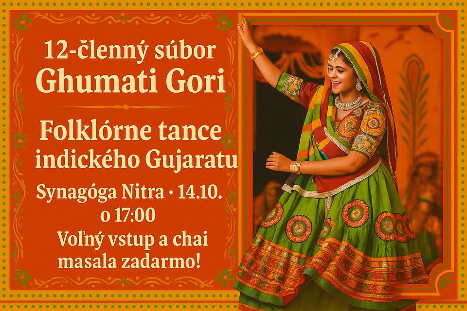 Indický folklórny súbor Ghumati Gori v Synagóge