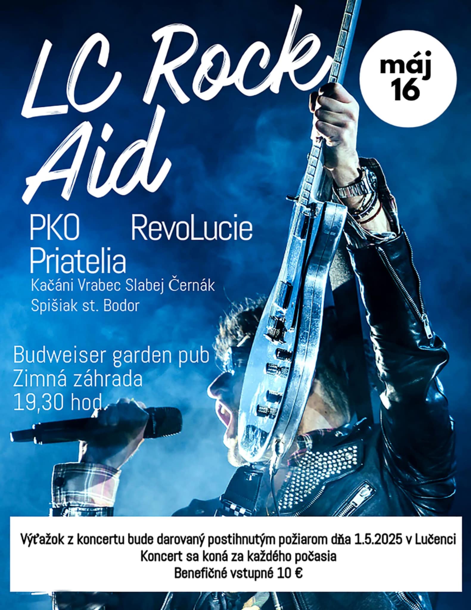 LC Rock Aid: PKO, REvoLUCIE, Priatelia, a iní...