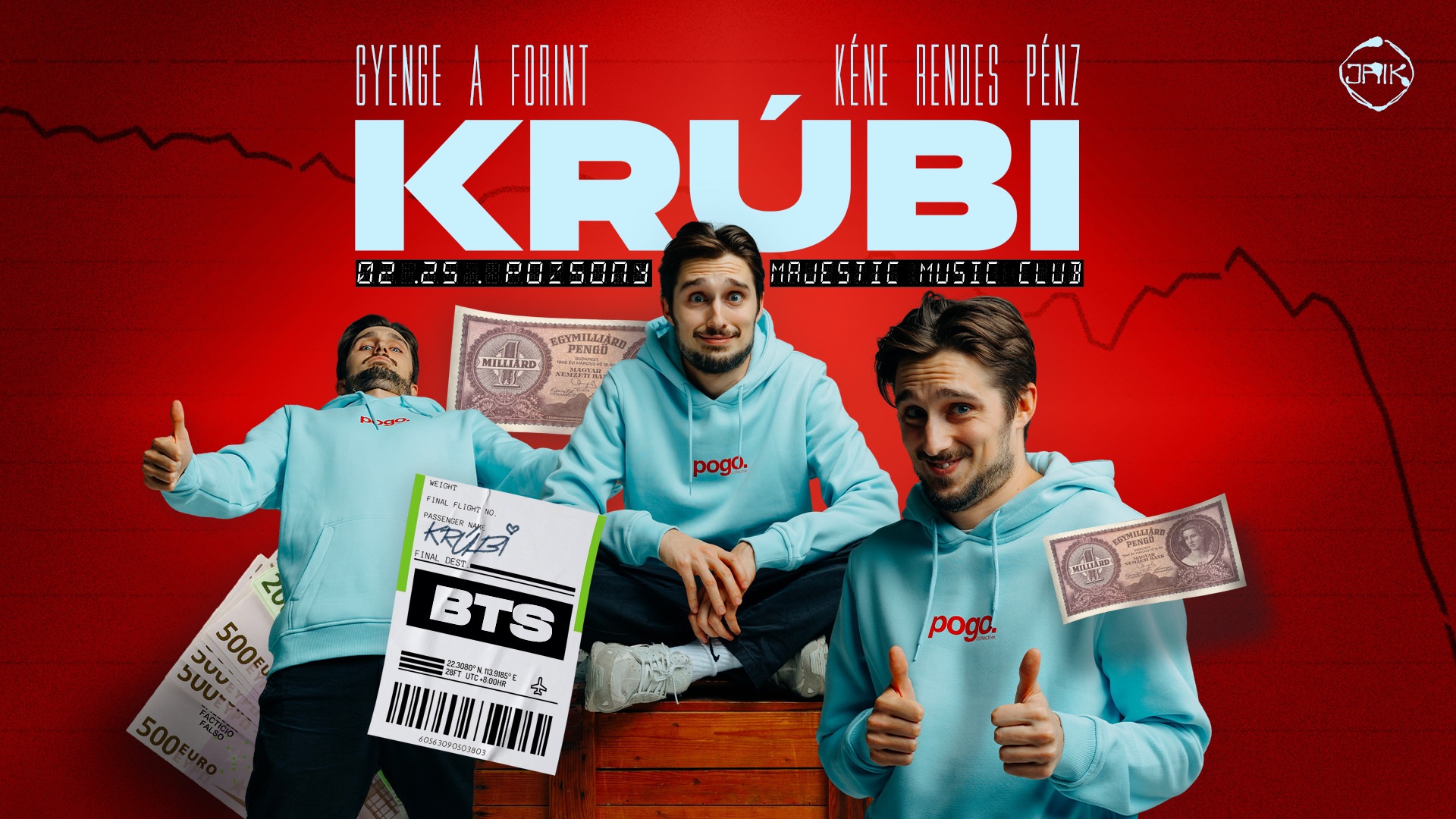 Krúbi @Pozsony - Majestic Music Club // Gyenge a forint, kéne rendes pénz turné