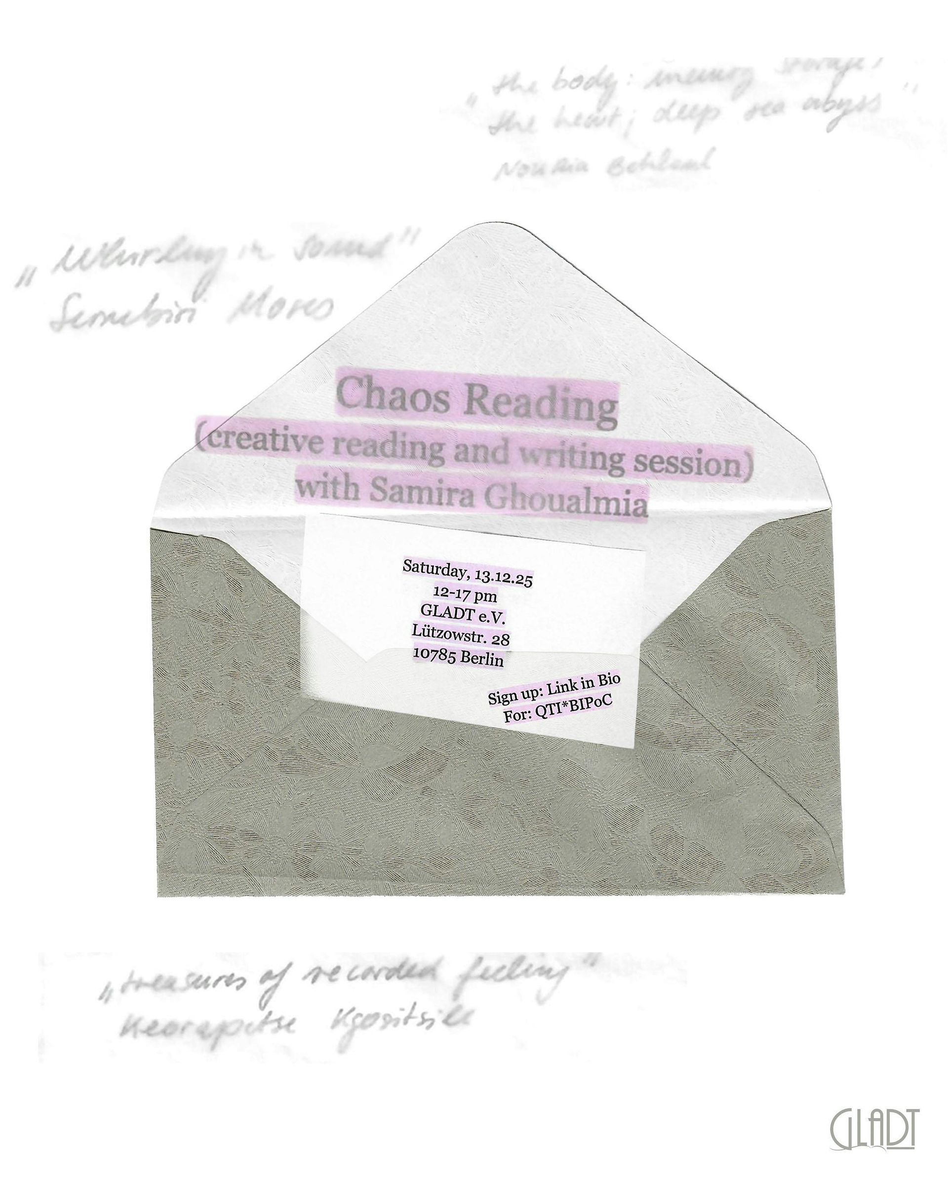 Chaos Reading - Creative Reading and Writing Session