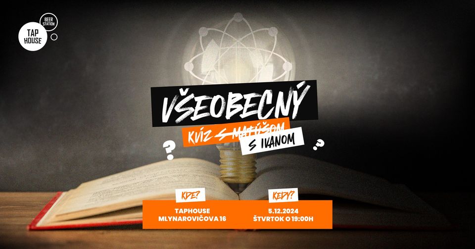 Všeobecný KVÍZ v TapHouse 🧠🤓