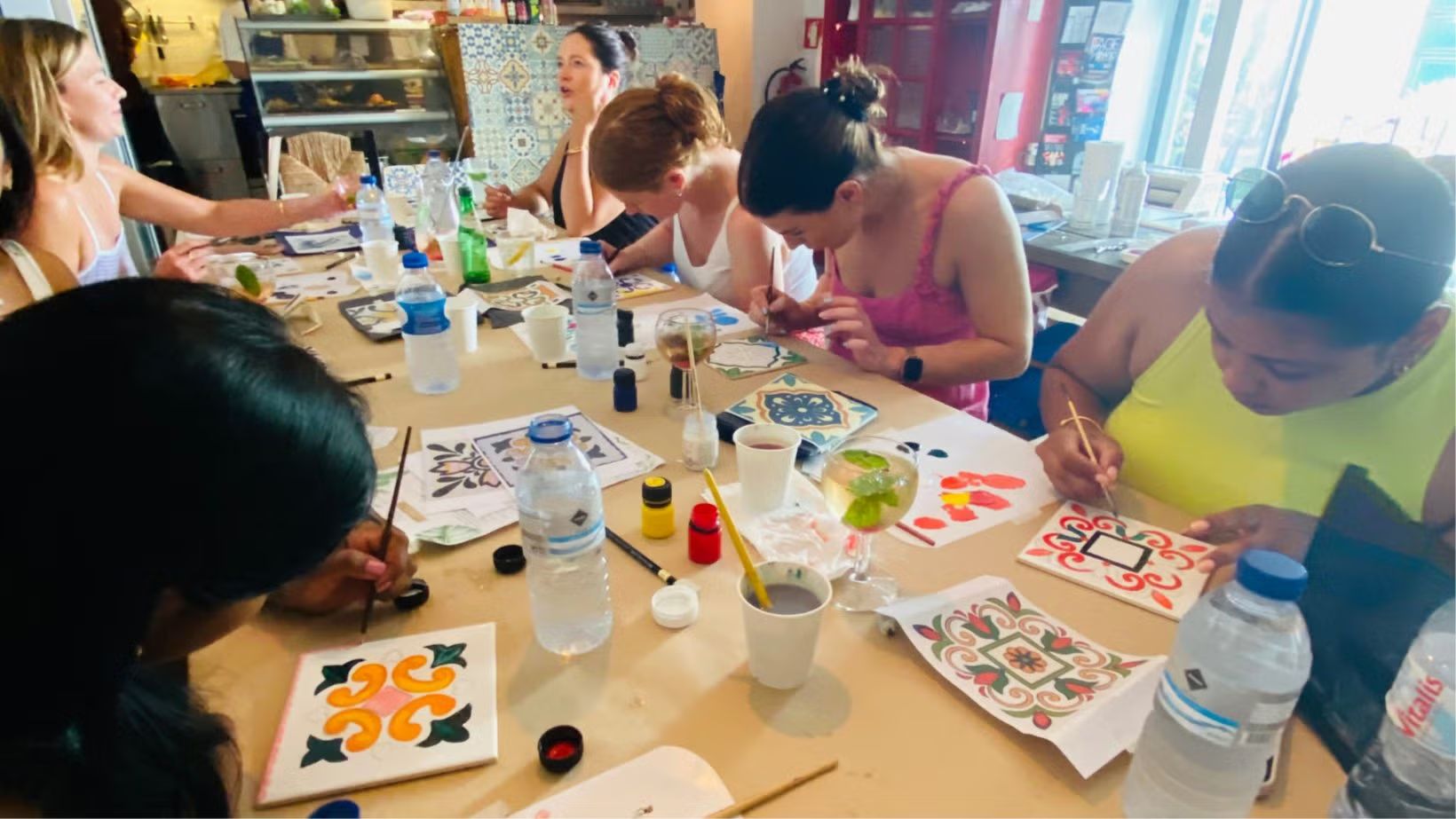 TILE PAINTING workshop - Create traditional Portuguese tiles with acrylic paints
