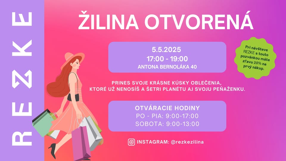 OTVORENIE REZKE ŽILINA