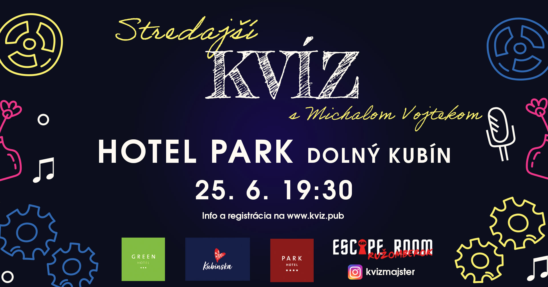 Kvízová STREDA v Hoteli Park (DK) - 25. 6. 19:30
