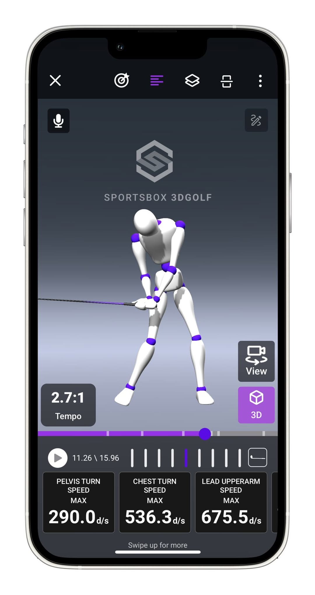SportsBox3Dgolf - 3hod trénink s AI, který zlepší tvůj golfový pohyb