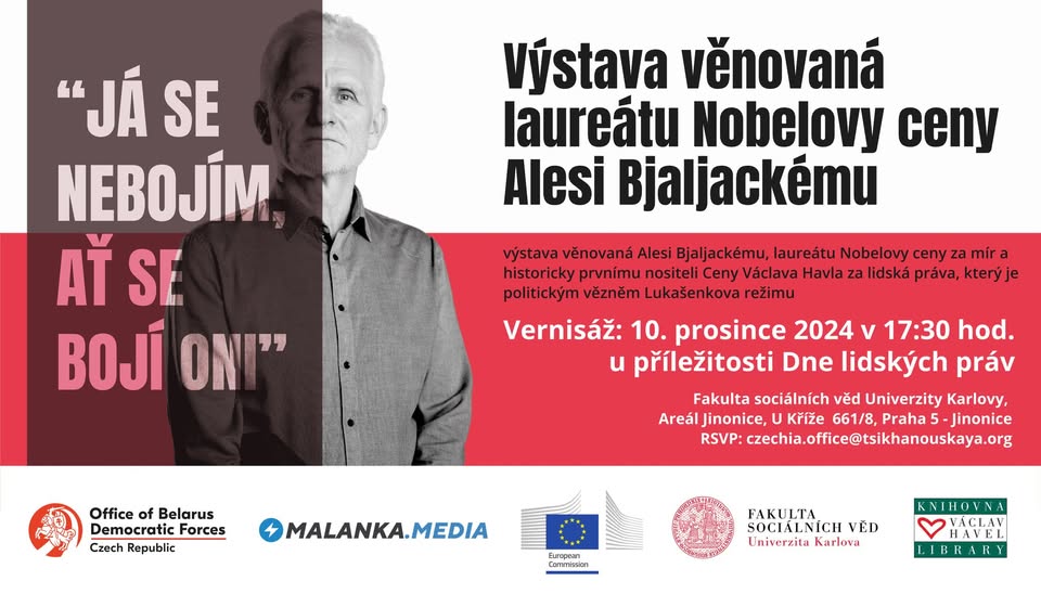Vernisáž výstavy věnované Alesi Bjaljackému