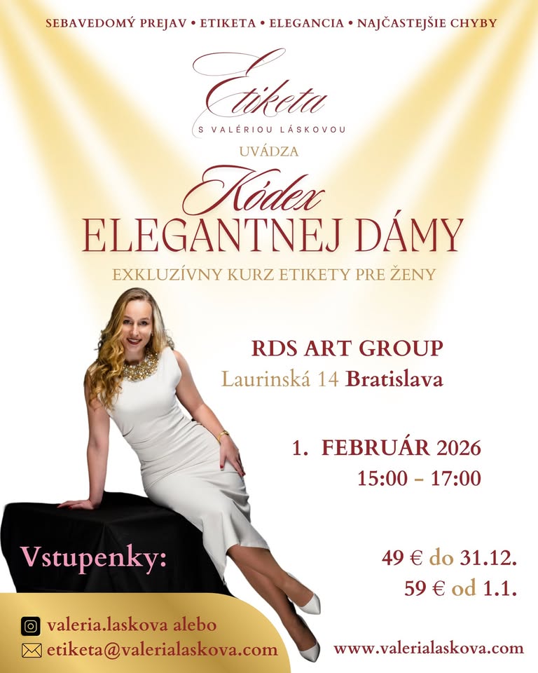 ✨Kódex elegantnej dámy - kurz etikety pre ženy✨