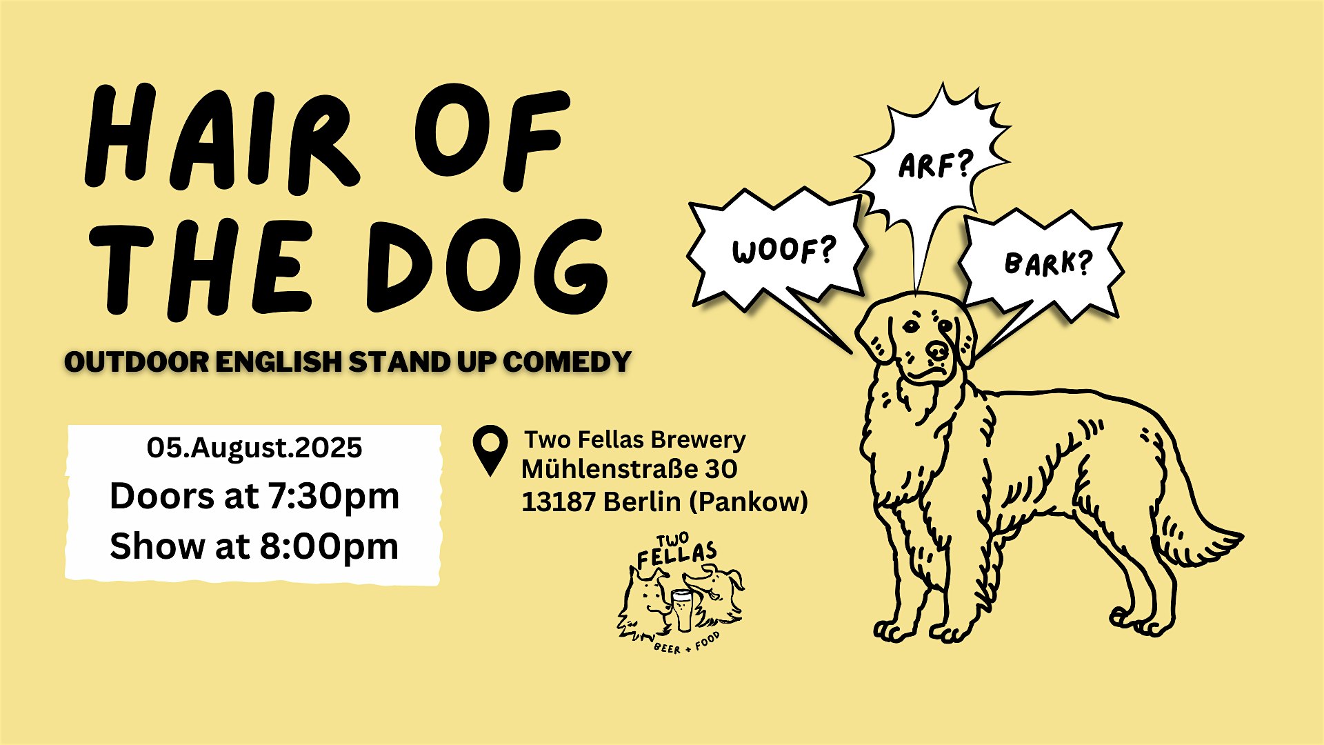 Hair of the Dog | English Stand-Up Comedy Open Mic in Berlin