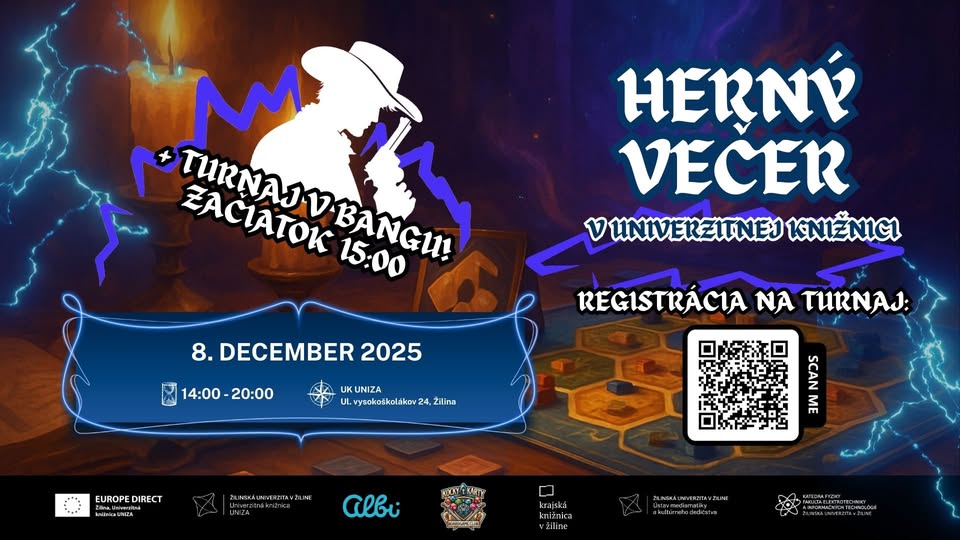 🎄 Vianočný herný večer & turnaj v hre BANG!