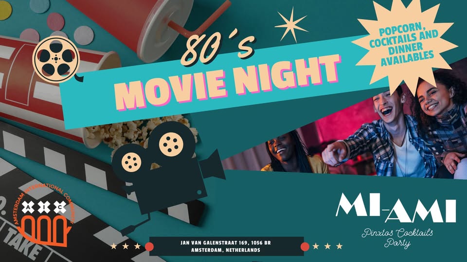 80's movie night @Mi-ami 🍿🎞️