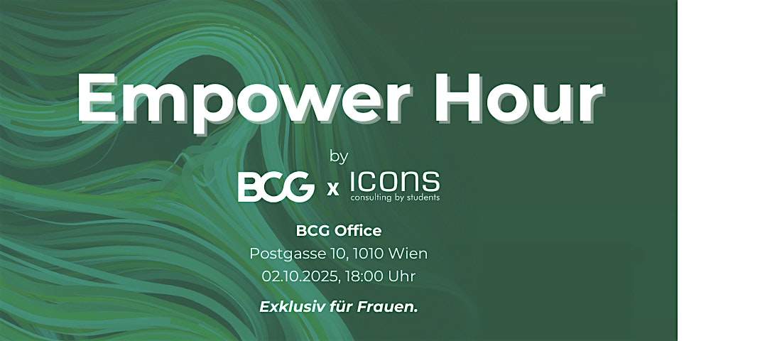 BCG x icons Empower Hour - for her.