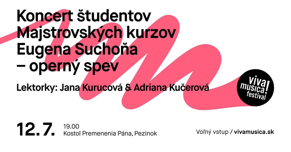 Viva Musica! – Záverečný koncert Majstrovských kurzov Eugena Suchoňa