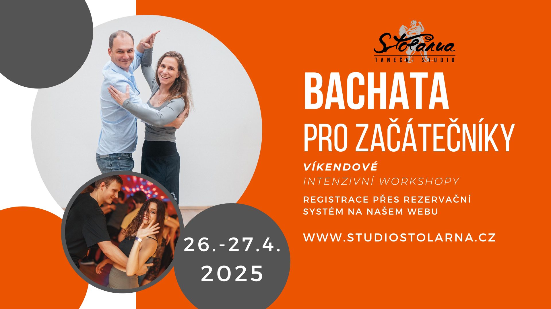 BACHATA pro začátečníky - VÍKENDOVÉ WORKSHOPY