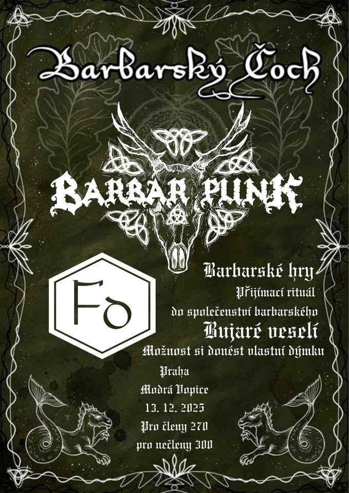 Pražský Barbarský Čoch v Modré Vopici - BARBAR PUNK// FOGGY DUDE