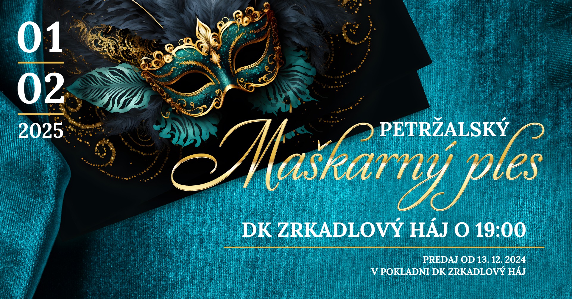 XXIII. PETRŽALSKÝ MAŠKARNÝ PLES  |  1. 2. 2025  | DK Zrkadlový háj