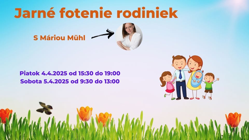 Jarné fotenie rodiniek