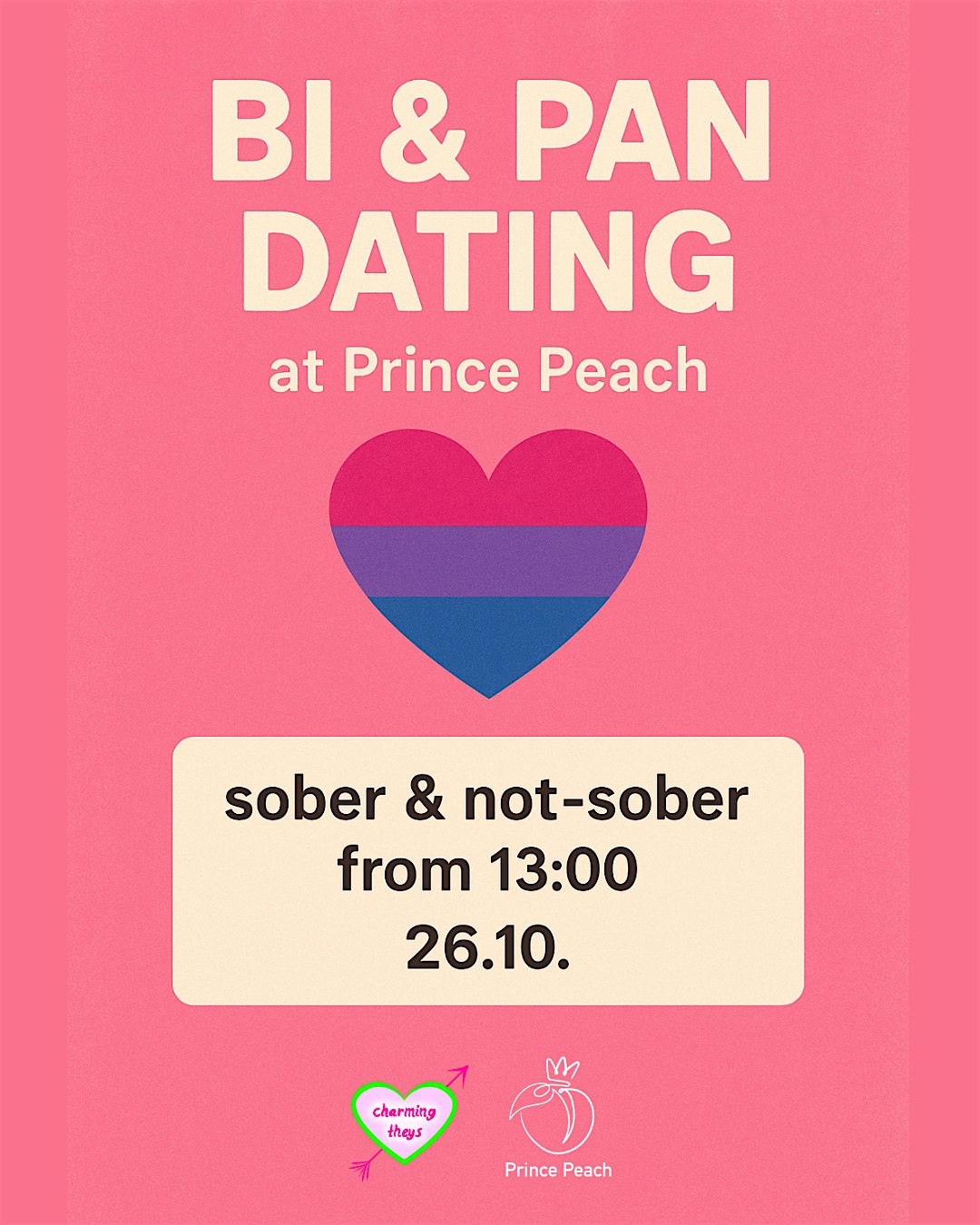 Dating for Queers at Prince Peach -  Bi-Pan Edition