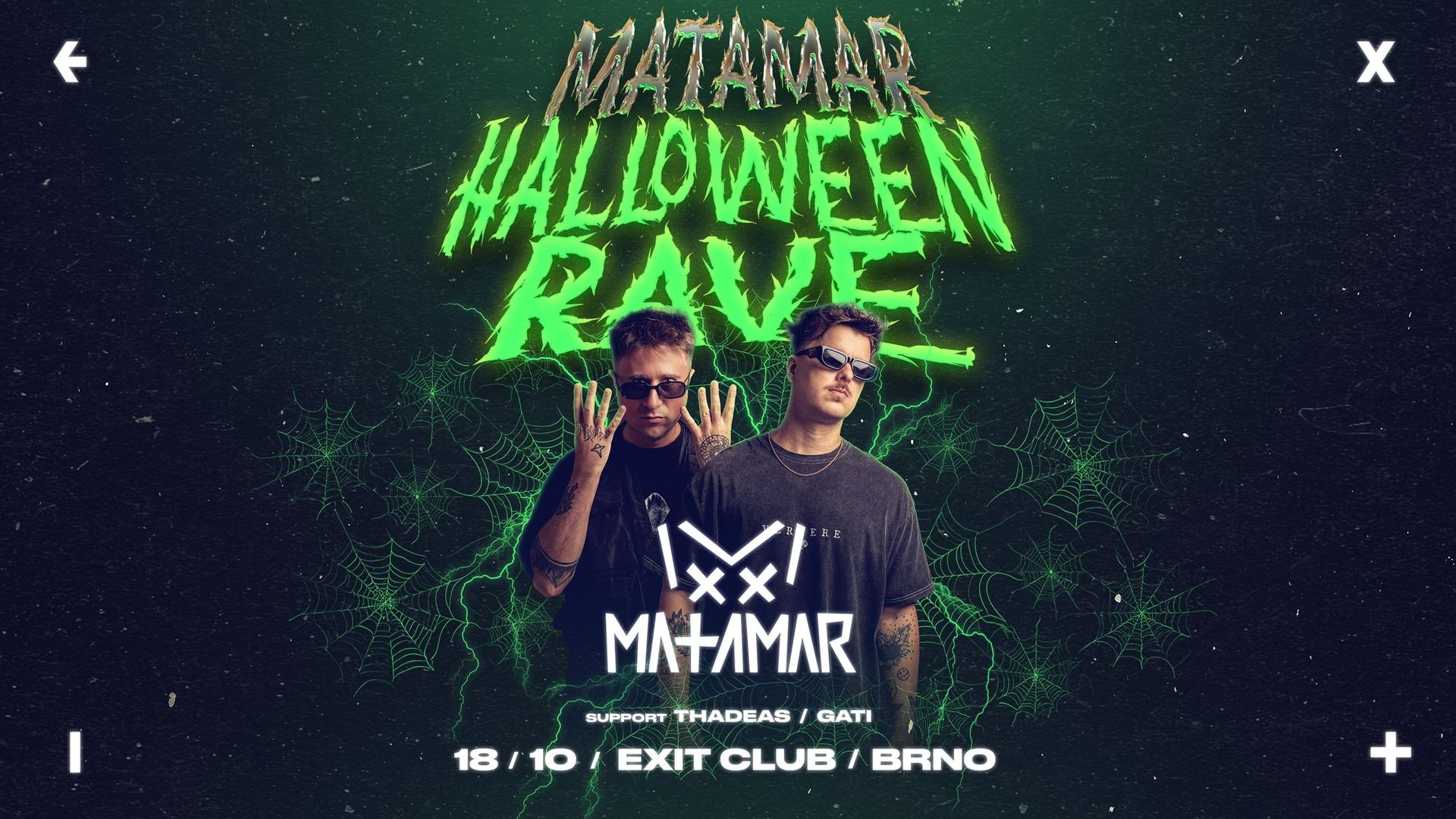 MATAMAR Halloween Rave → EXIT Club Brno → 18.10.2025