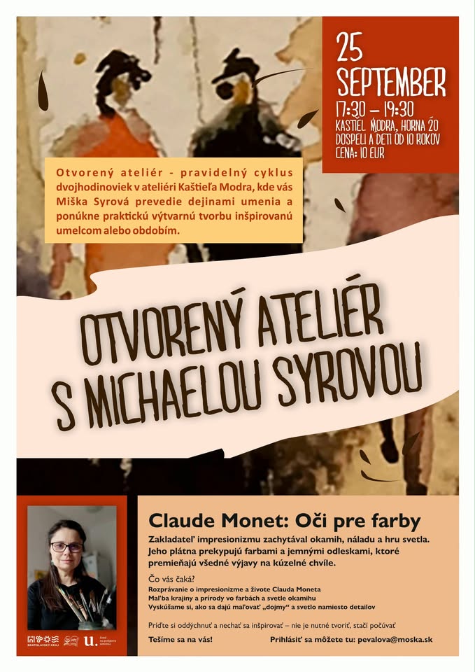 Otvorený ateliér s Michaelou Syrovou / Claude Monet: Oči pre farby