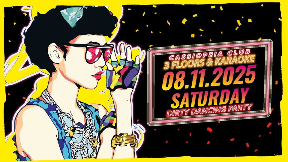 08.11. ✨ Dirty Dancing Party 💘 80s & 90s Love - 3 Floors, Karaoke Special✨Novembertanz