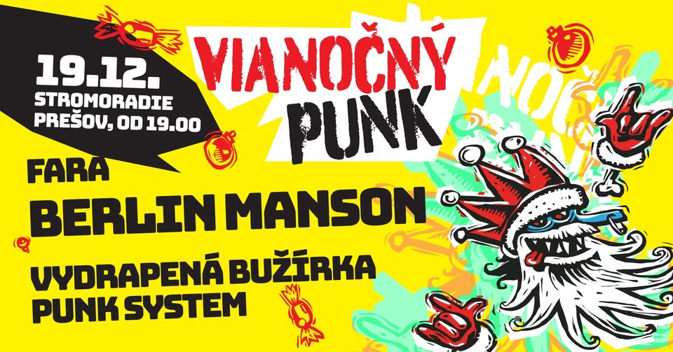 Vianočný Punk: Berlin Manson / VBPS / Fara