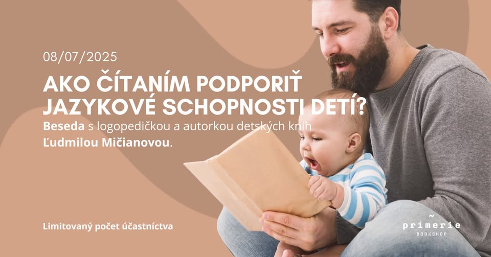 Ako čítaním podporiť jazykové schopnosti detí? | beseda s logopedičkou a autorkou detských kníh