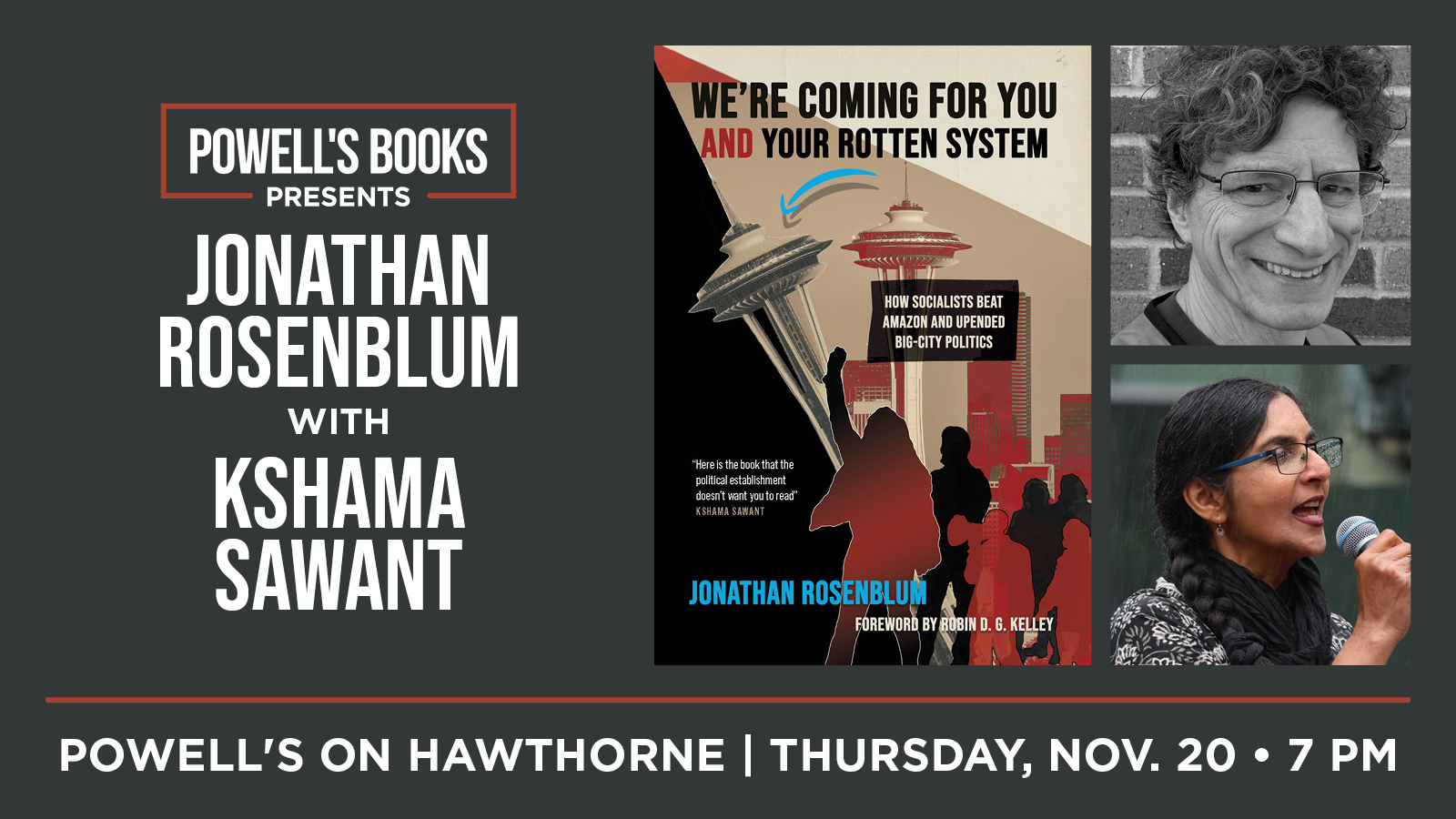 Powell's Presents: Jonathan Rosenblum in Conversation With Kshama Sawant