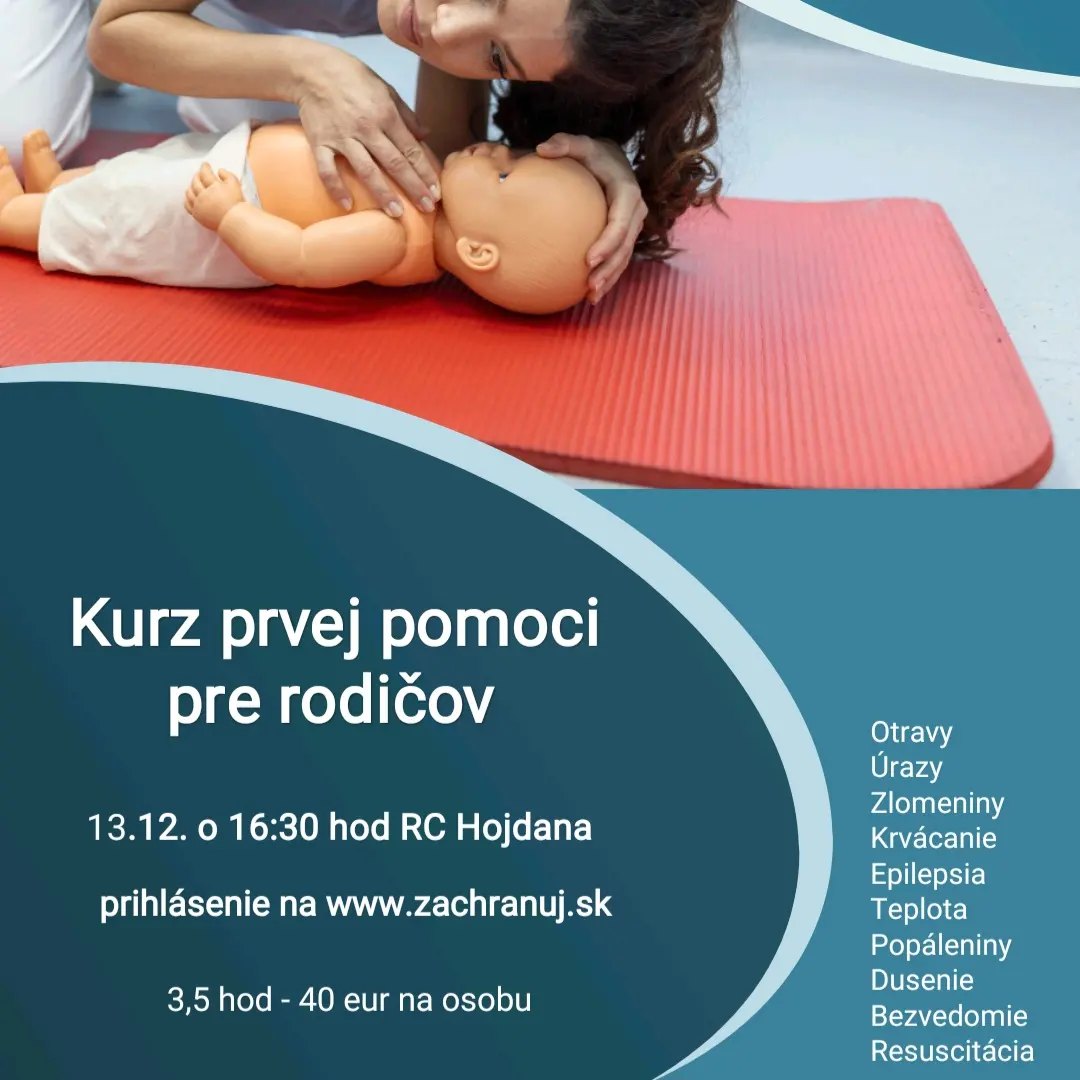 KURZ PRVEJ POMOCI PRE RODIČOV