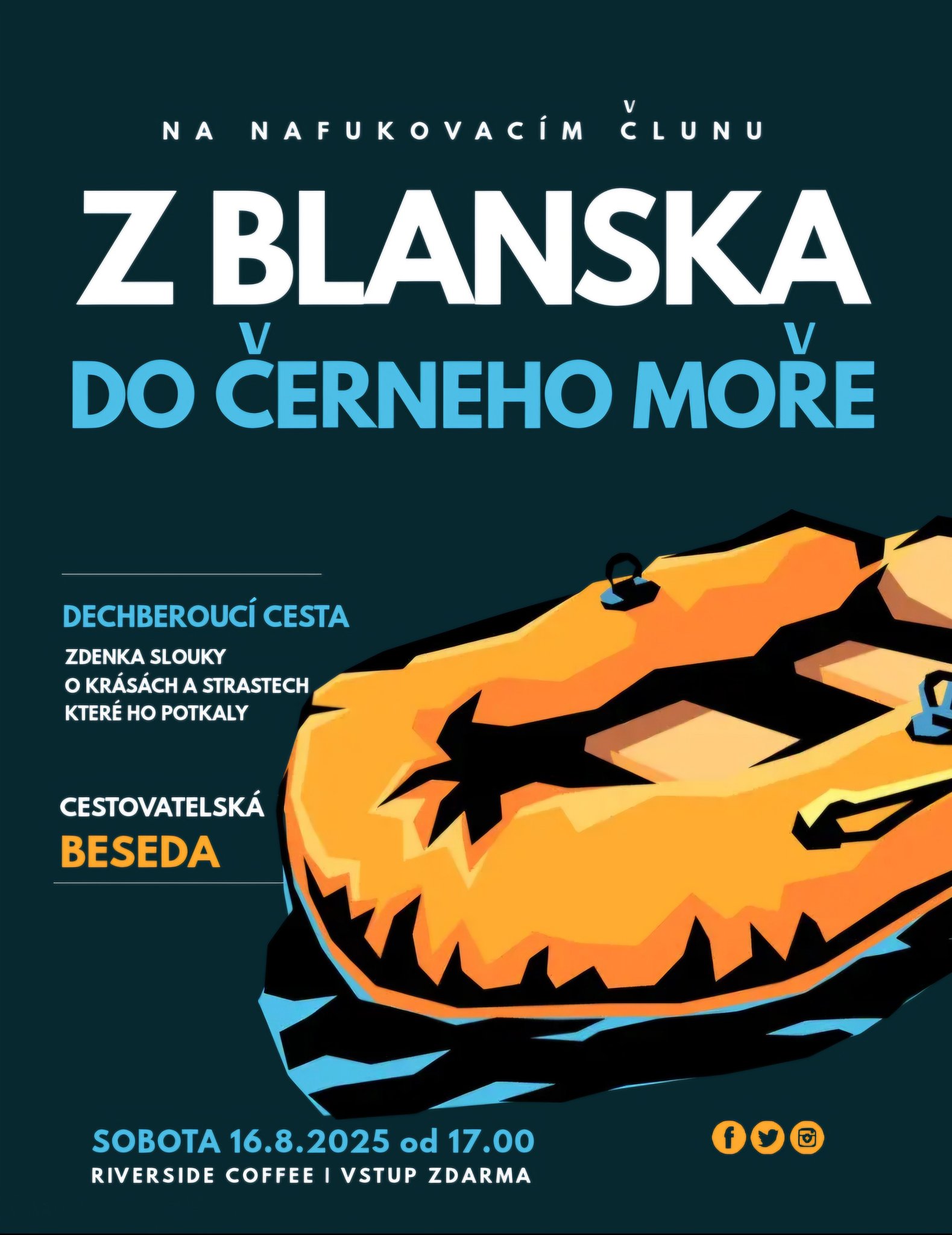 Z Blanska do Černého Moře na nafukovacím člunu