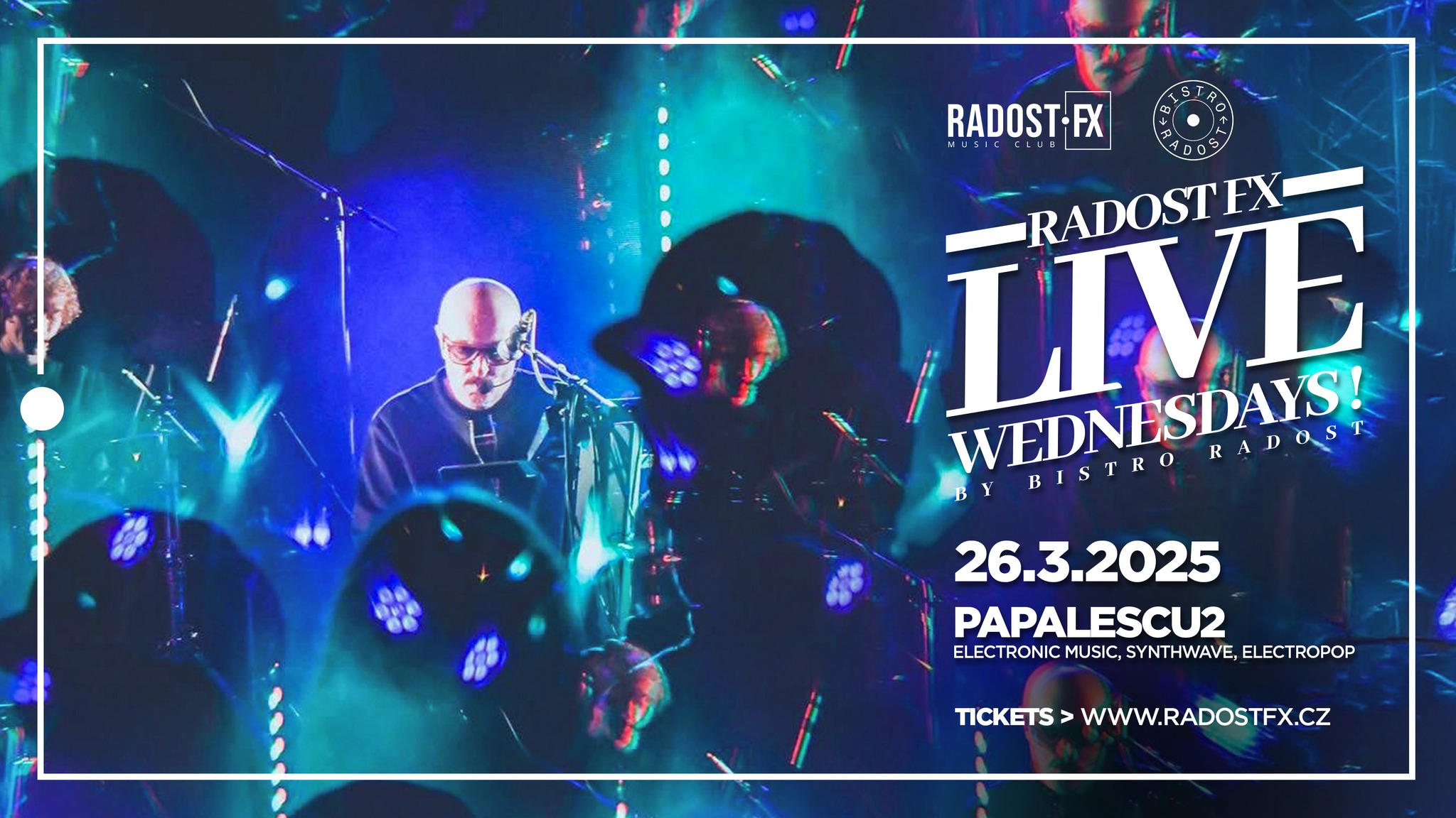 Energická live show Papalescu2 se speciálním hostem zpěvačkou Bara4