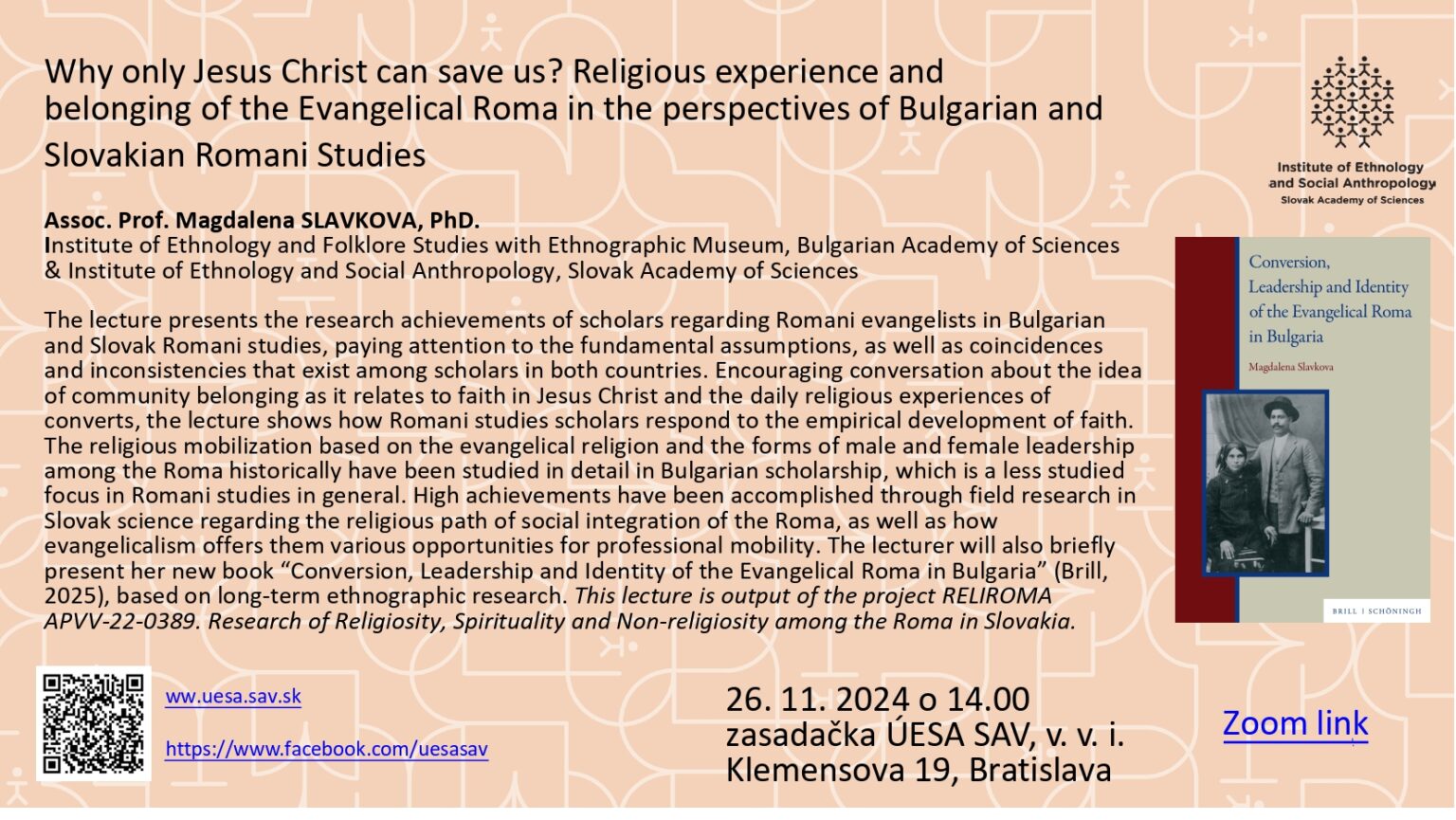 Why only Jesus Christ can save us? Religious experience and belonging of the Evangelical Roma...