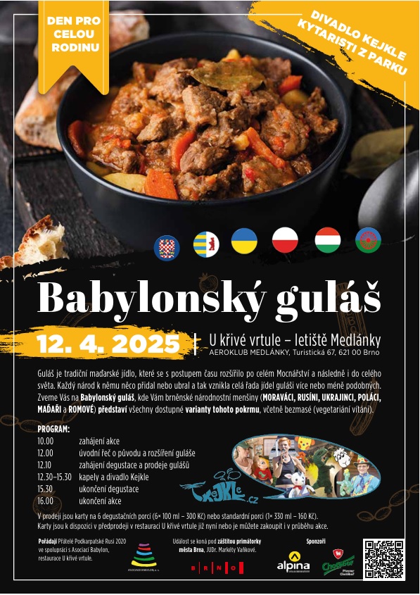 Babylonský Gulášfest U křivé vrtule na letišti v Medlánkách