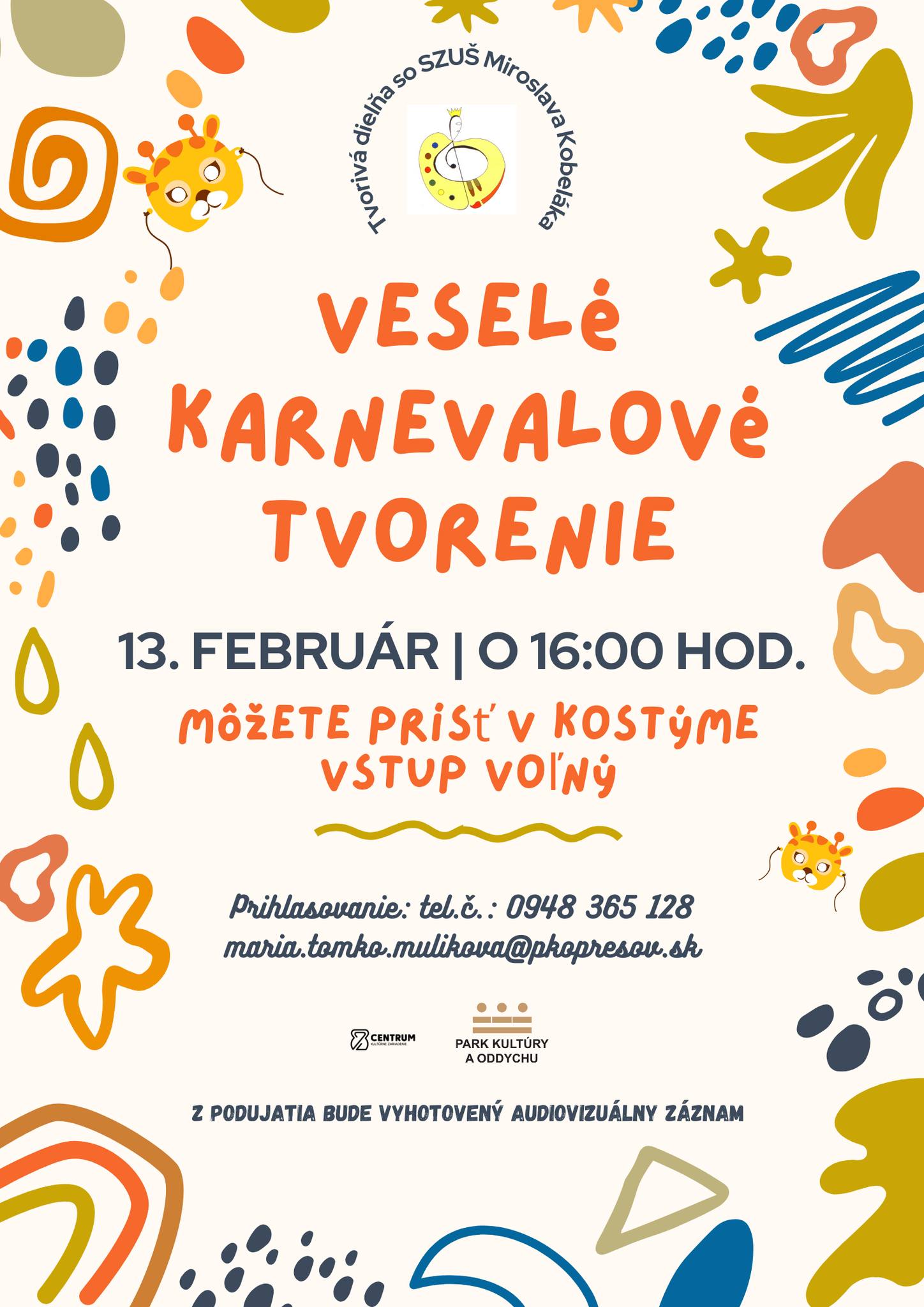 Veselá karnevalová tvorivá dielňa