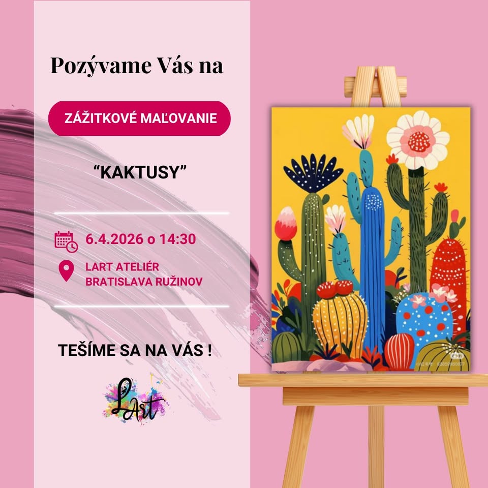 Zážitkové maľovanie- Kaktusy