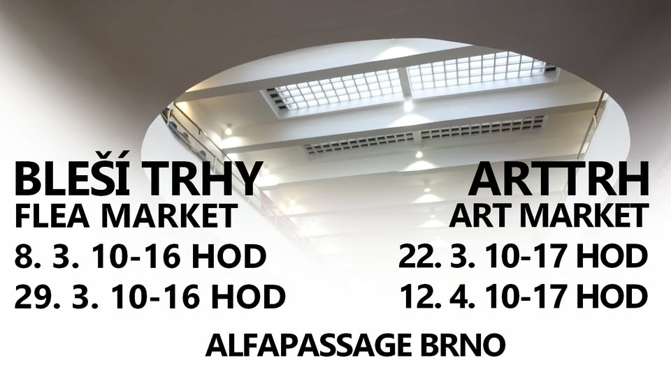Bleší trh - flea market  ALFAPASSAGE Brno