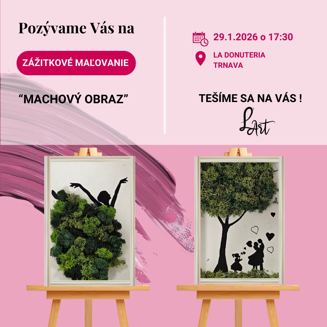 Zážitkové maľovanie a tvorenie- Machový obraz