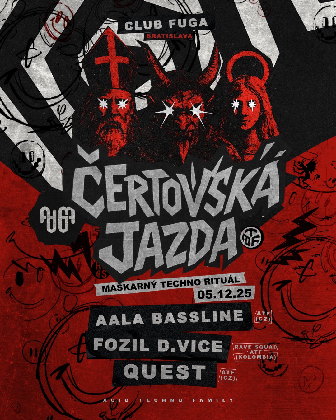 ČERTOVSKÁ JAZDA - Maškarný techno rituál