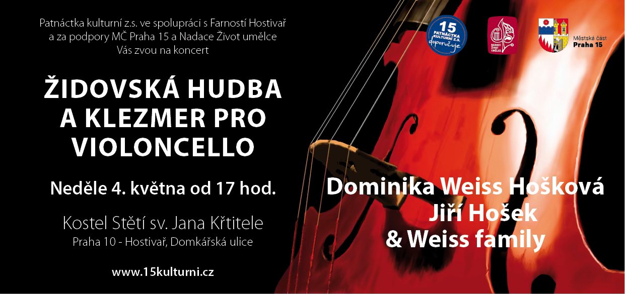Hostivařský komorní koncert XI. - Židovská hudba a klezmer pro violoncello