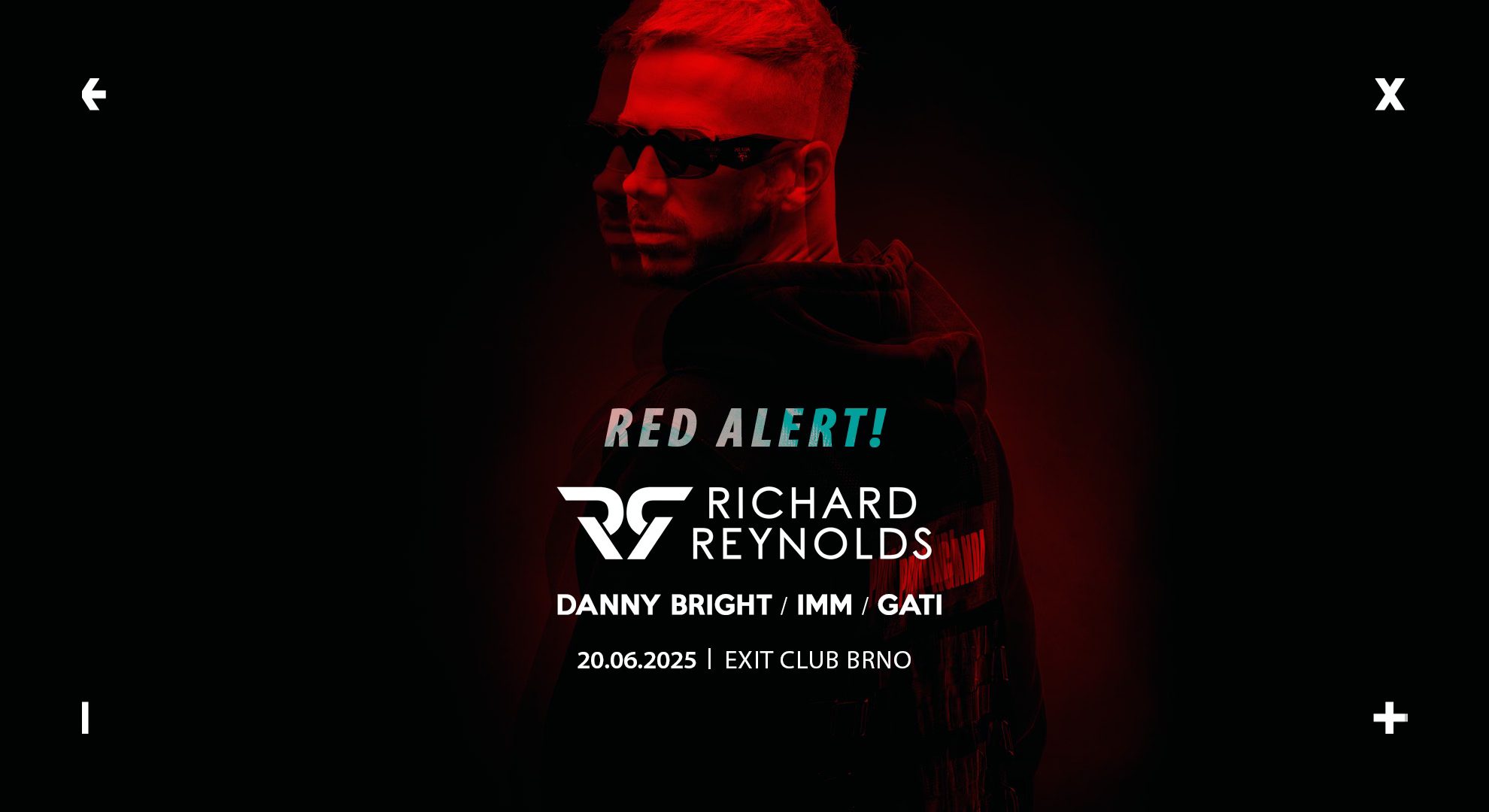 RED ALERT! w/ Richard Reynolds → EXIT Club Brno → 20.6.2025