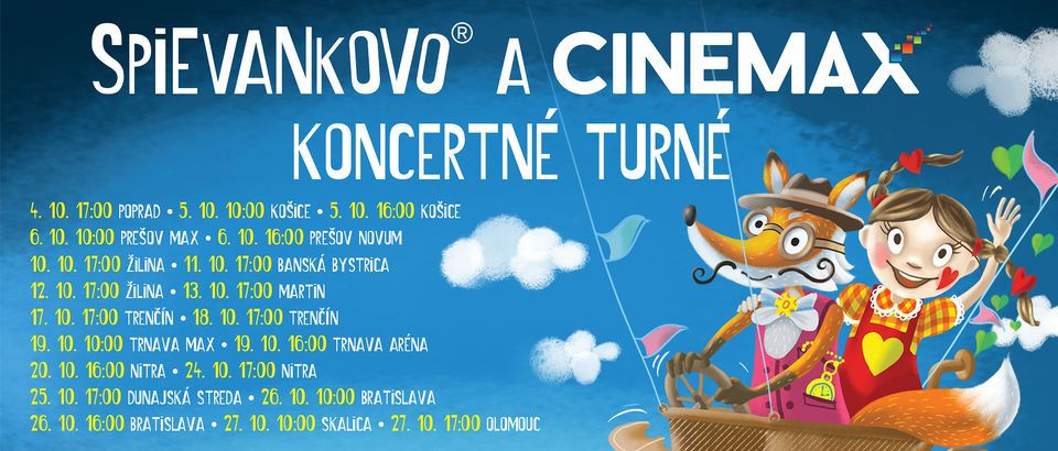 Spievankovo Cinemax turné Trenčín