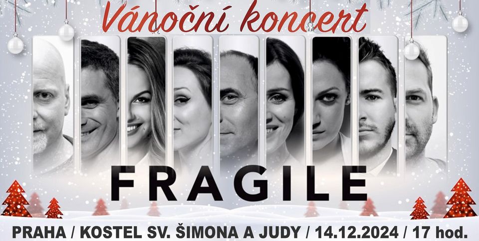 Vánoční koncert skupiny Fragile v Praze