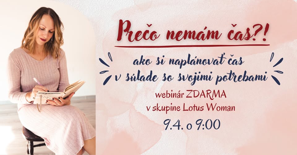 Prečo nemám čas?! - webinár zdarma