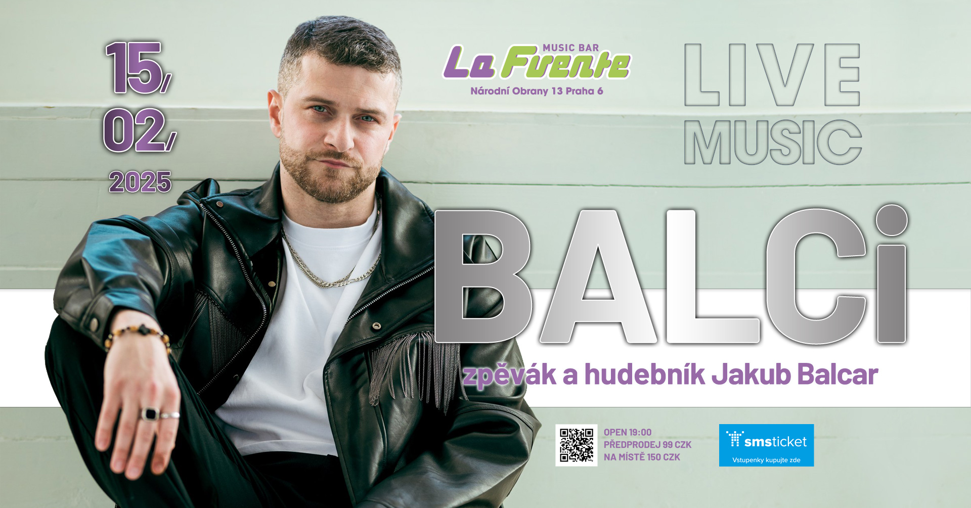 Jakub Balcar aka BALCi 🎤 Live koncert 🎸 15.2.2025 🎶 Bar La Fuente