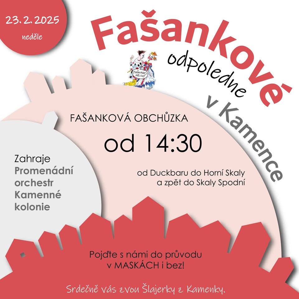 Fašankové odpoledne v Kamence