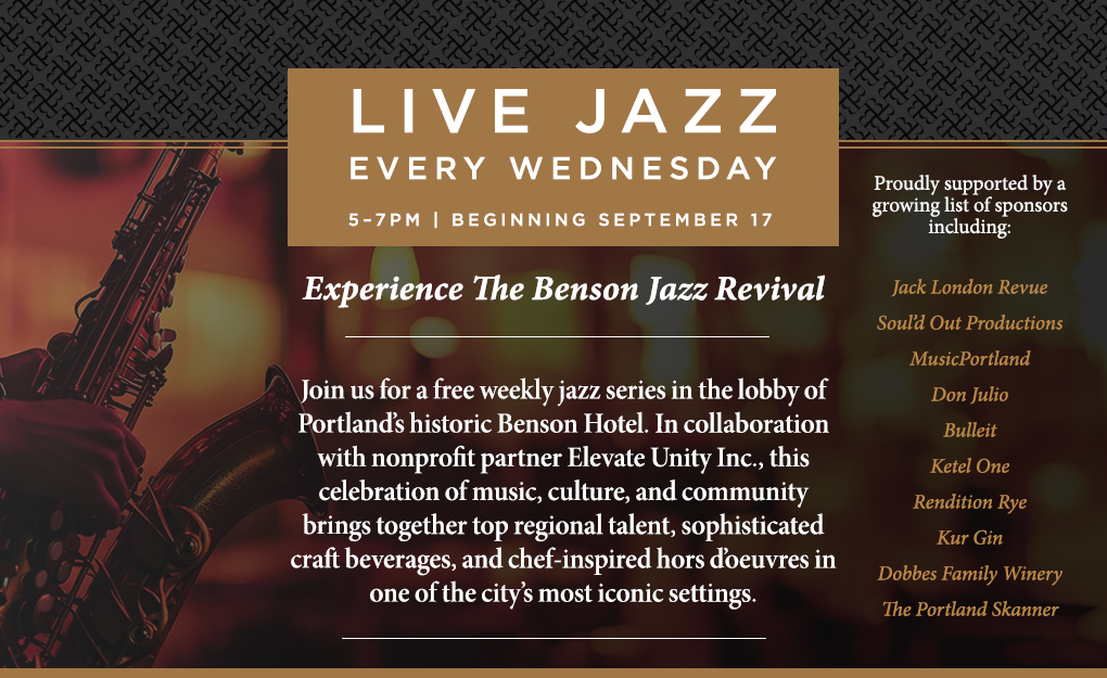 The Benson Jazz Revival - Portland Parkways Kickoff Party