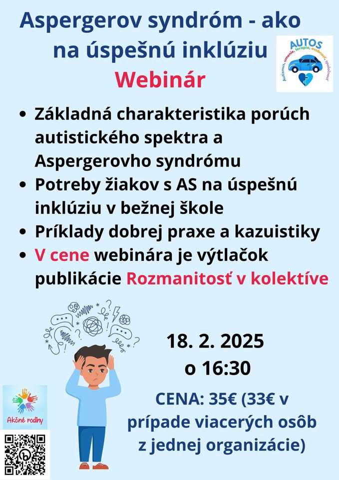 Aspergerov syndróm - ako na úspešnú inklúziu
