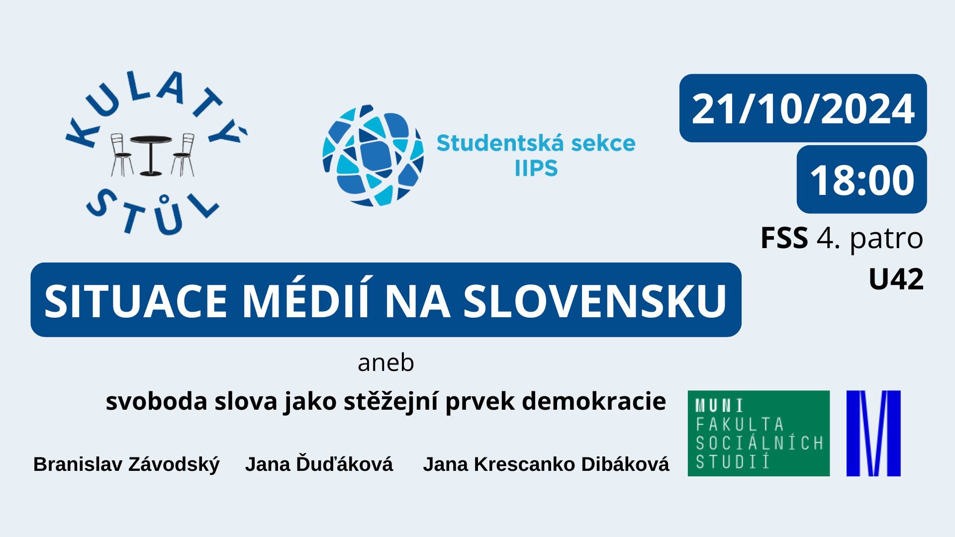 Kulatý stůl - Situace médií na Slovensku