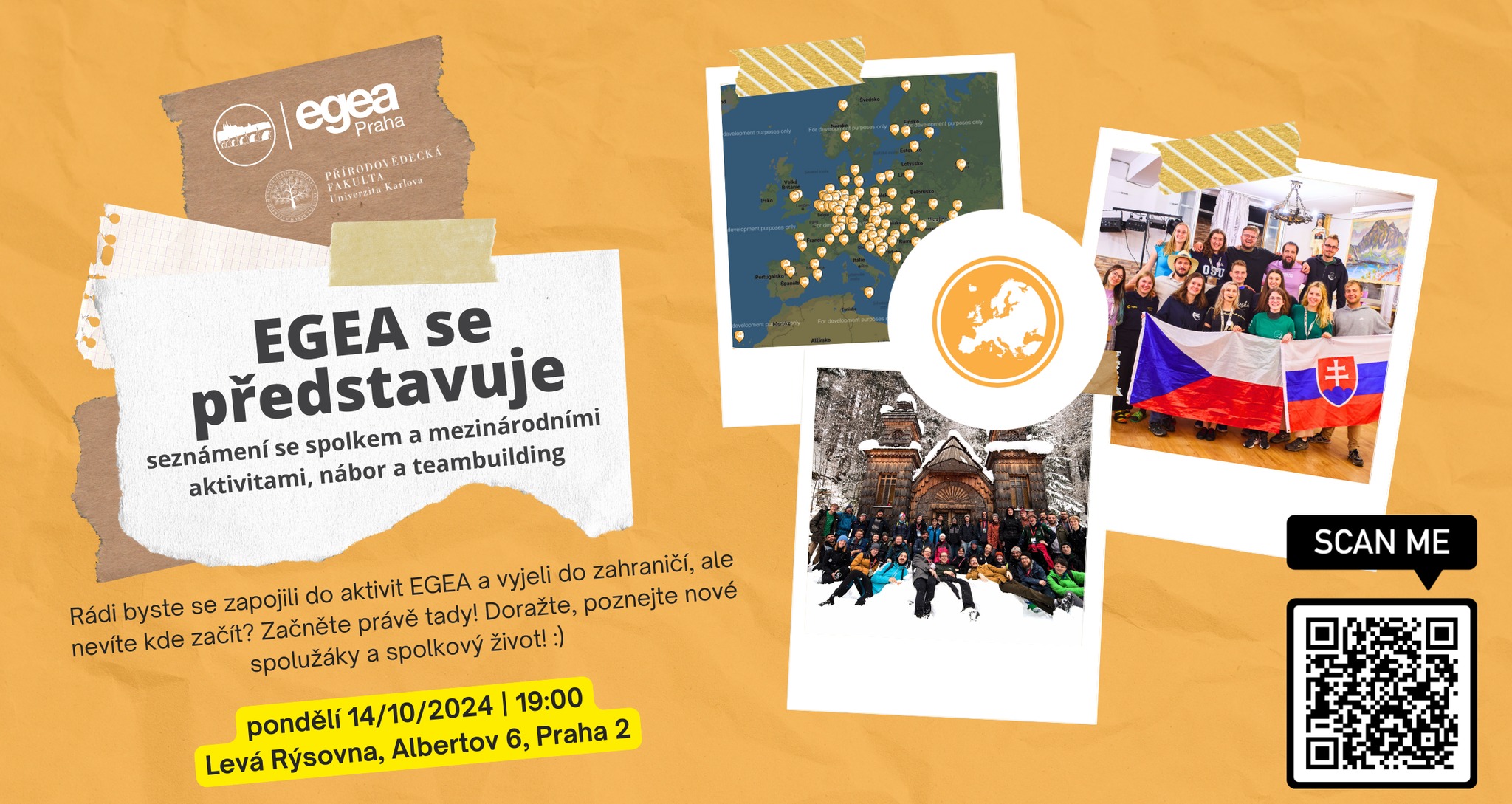 EGEA se představuje – nábor a první teambuilding