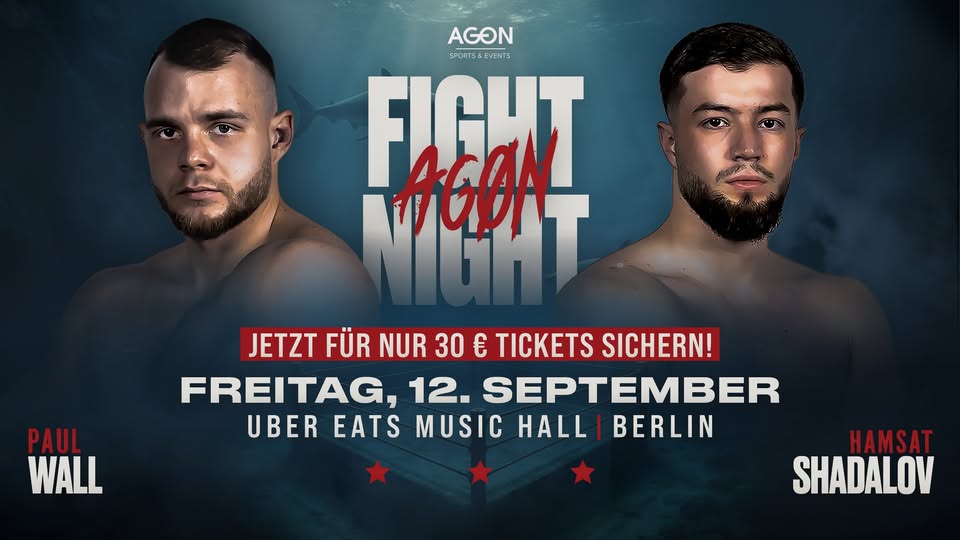 AGON Fight Night - Shadalov & Wall boxen um Titel!